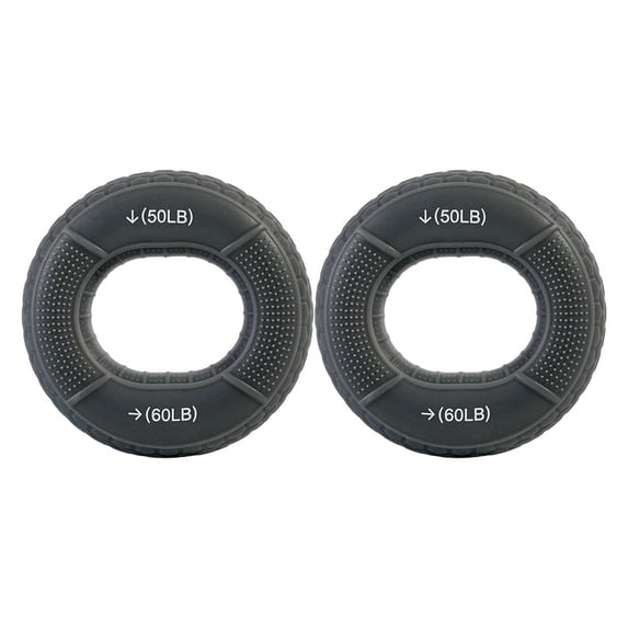 Fankenuo 30-60LB Hand Grip Ring Carpal Expander Finger Forearms Exercise Grip Trainer Gym grey 2pcs