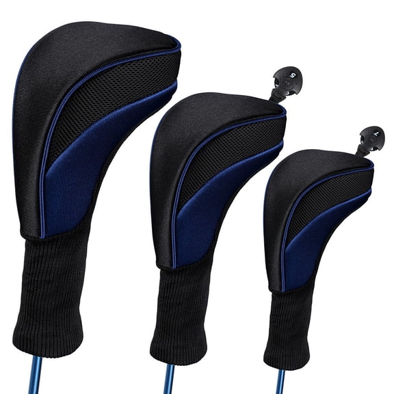 Fankenuo 3pc For Golf Club Head Protector Club Cover For Golf Accessories Blue