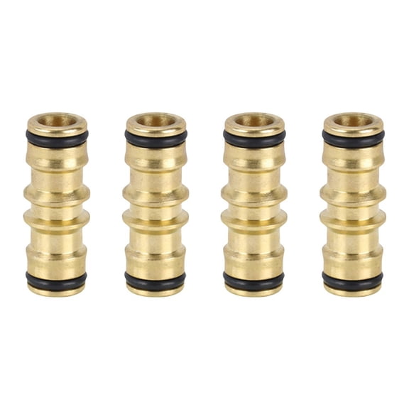 Fankenuo 4PC Bidirectional Docking of Water Pipe Joints Copper Two-Way Quick Connection