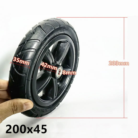 Fankenuo 8inch 200x45 Electric Scooter Tyre With Wheel Hub Inflatable Tire Wheel Assembly Of Inner And Outer Tires For E-scooter Cart