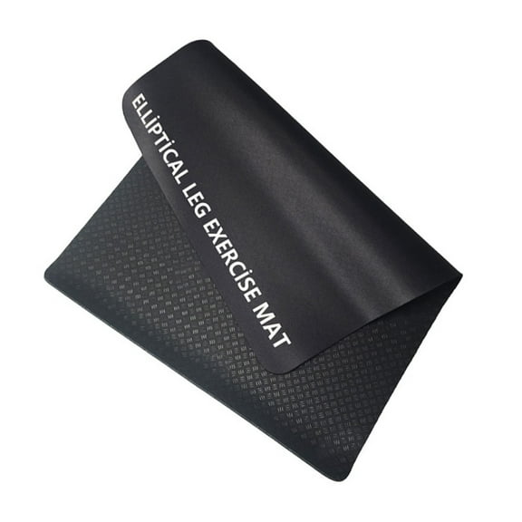 Fankenuo Brand New Ellipse Leg Exerciser Machine Mat Under Desk Elliptical Mat Enhance Stability Stepper Floor Mat For Exercise Equipment Black