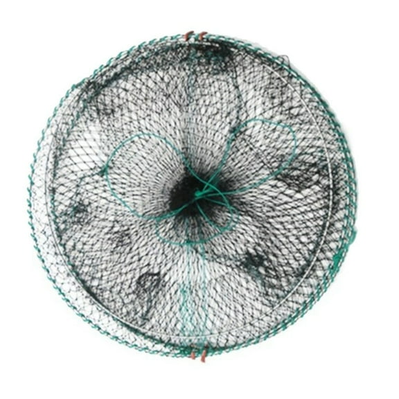 Fankenuo Collapsible mesh crayfish trap Crab Cage Catch Seaside Fishing Net Shrimp Basket 30cm*60cm