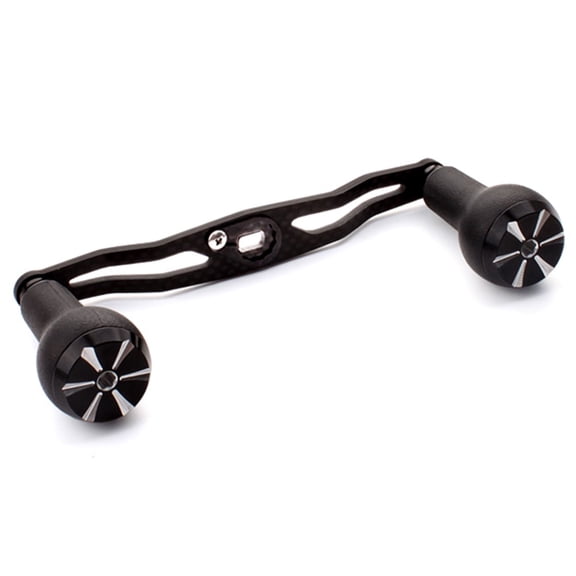Fankenuo Lure Water Drop Drum Reel Double Crank Handle For DAIWA For ABU Black Right