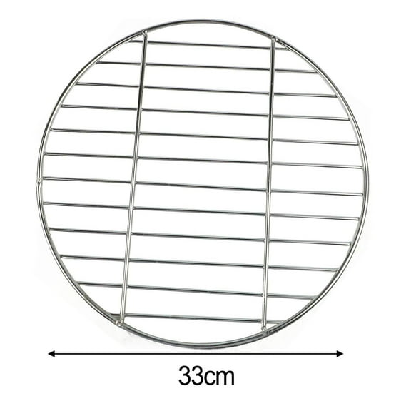 Fankenuo Multi Size Round Stainless Steel BBQ Grill Grate for Picnics 28cm 33cm 38cm 33cm