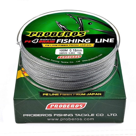 Fankenuo Outdoor Fishing Line, 5 Colors, Strong And For Durable 1.0/15LB Gray