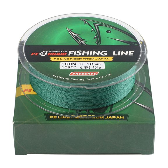 Fankenuo Outdoor Fishing Line, 5 Colors, Strong And For Durable 1.0/15LB Green