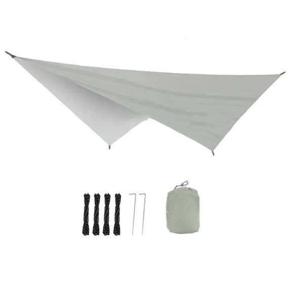 Fankenuo Ultralight Waterproof Camping Tarp:for Instant Shade & UV Protection Canopy! white
