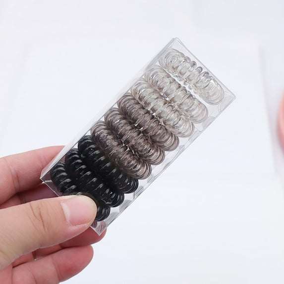 Fankiway 9 Of Gradient Color Phone Cord Hair Band Tie Hair Head Rope Rubber Band Hair Accessories, for Personal Care