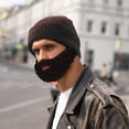 thumbnail image 1 of Fankiway Beard Hat, Knitted Yarn Hip-hop Funny Big Beard Mask, Adult Hat Beard Hat, Cool Gift for Men, 1 of 4