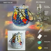 Fankiway DIY Mosaic Night Light Kit, Make Your Own Mosaic Night Light Kit, DIY Stained Glass Set, Crafts Kit for Teens Adults, Nightlight DIY Valentines Day Birthday Gift