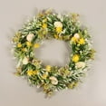 thumbnail image 1 of Fankiway Easter Spring Wreath on The Outdoor Front Door Welcomes Summer Flowers, Weather Proof Green Year-round Wreath, Home, Rural Outdoor Interior Decoration Home Decor Gifts, 1 of 8