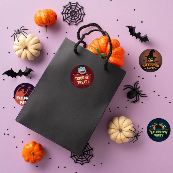 Fankiway Halloween Party 90pcs Gift Labels Stickers Party Decor, Halloween Decorations