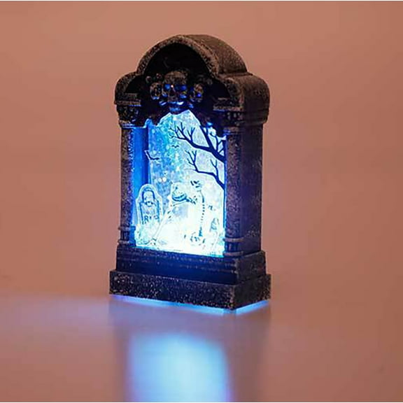 Fankiway Home Decor Halloween Decoration Tombstone Lamp Trick Small Gift Ghost House Decoration LED Night Light Home Decor Gifts