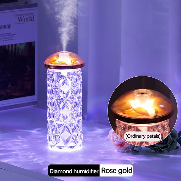 Fankiway Humidifiers For Bedroom Car Humidifier 580ml Small Humidifier USB Night Light Silent Bedroom Cute Desktop Mini Humidifier suitable For Car, Bedroom, Office ,Travel