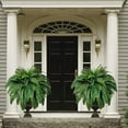 Fankiway Large Lifelike Artificial Boston Fern, UV Resistant Plastic