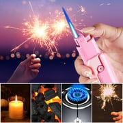 Fankiway Lighters for Candle, Windproof inflatable Lighter with Retractable and Foldable Cool Lighter Blue Flame