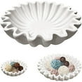 thumbnail image 1 of Fankiway Ruffled Decorative Bowl - Living Room Design Coffee Table Bookshelf and Console Table Design Home Decoration Home Room Decor on Clearance, 1 of 7