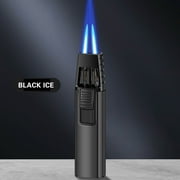 Fankiway Scorch Torch Lighter, Windproof Straight Torch Blue Flame Lighter Butane Torch Turbine Torcher Inflatable Gas Windproof Lighter Refillable Butane Lighter For Outdoor BBQ Baking