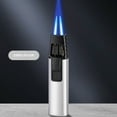 thumbnail image 1 of Fankiway Scorch Torch Lighter, Windproof Straight Torch Blue Flame Lighter Butane Torch Turbine Torcher Inflatable Gas Windproof Lighter Refillable Butane Lighter For Outdoor BBQ Baking, 1 of 8