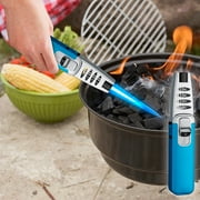 Fankiway Scorch Torch Lighter, Windproof Straight Torch Blue Flame Lighter Butane Torch Turbine Torcher Inflatable Gas Windproof Lighter Refillable Butane Lighter For Outdoor BBQ Baking