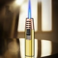 thumbnail image 1 of Fankiway Scorch Torch Lighter, Windproof Straight Torch Blue Flame Lighter Butane Torch Turbine Torcher Inflatable Gas Windproof Lighter Refillable Butane Lighter For Outdoor BBQ Baking, 1 of 10