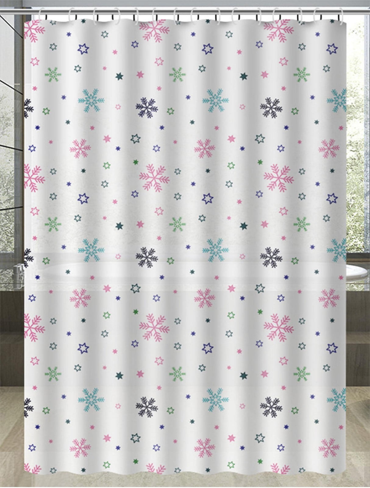 Fankiway Shower Curtain Liners Mildew Resistant Bathroom Partition ...