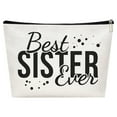 thumbnail image 1 of Fankiway Sister Ever Sister Gift Missing You Send Love Makeup Case toiletry Bag Gift for Friend Makeup Bag for Friend Gifts, Home tools on Sales, 1 of 4