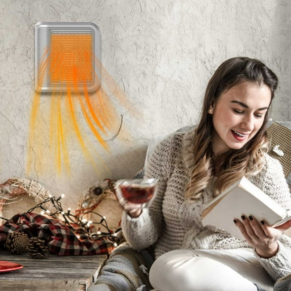 Fankiway Space Heaters for Indoor Use, Mini Heater Plug Wall Mounted Heater Multi-function Timing Hot Heater