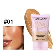 Fankiway Tanning Lotion, Tanning Lotion 30ml Dark Wheats Complexion and N Pearlescent Tanning Foundations 30ml