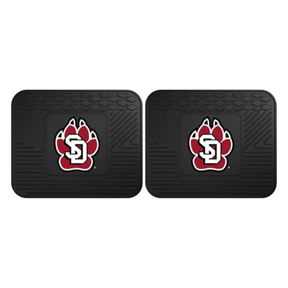 Fanmats 14 x 17 Inch Vinyl Universal Fit Back Car Mat Set, NCAA USD Coyotes