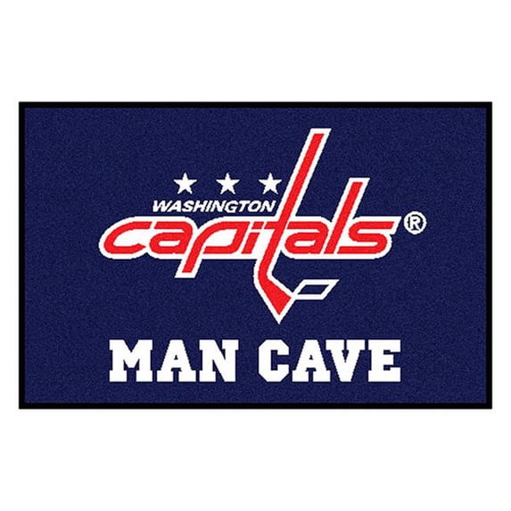 Fanmats 14502 Washington Capitals Man Cave Starter Rug, 19 x 30