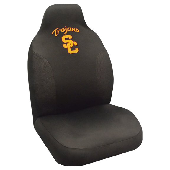 Fanmats 14973 USC Trojans Polyester Seat Cover black 20"x48"