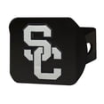 thumbnail image 1 of Fanmats 21048 USC Trojans Black Metal Hitch Cover w/ Metal Chrome 3D Emblem, 1 of 2