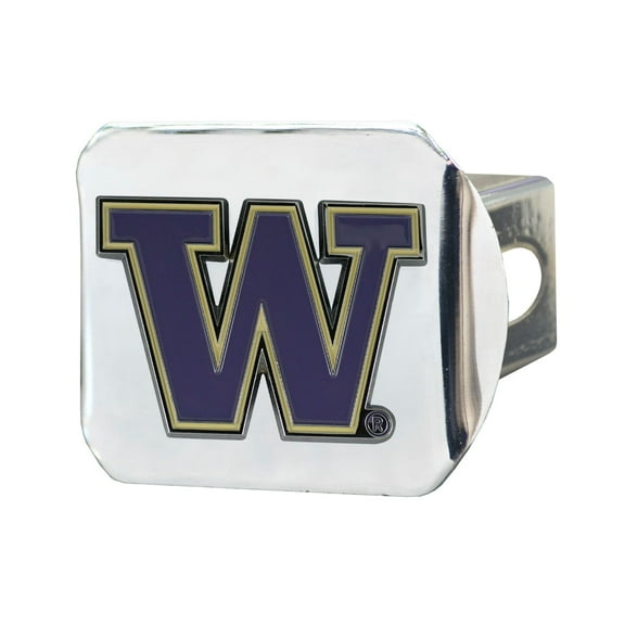 Fanmats 22837 Washington College Team Color Hitch Cover - Chrome