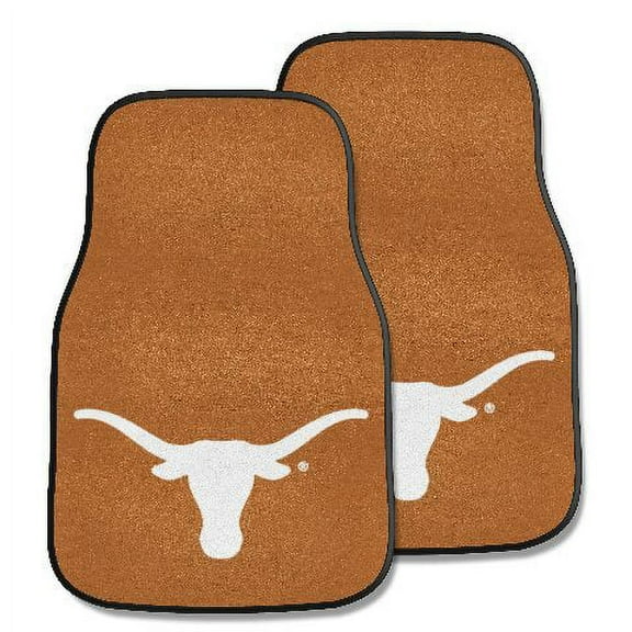 Fanmats 5641 Texas Longhorns Front 2PC Carpet Car Mat Set Front Row Universl