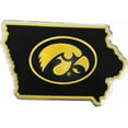 thumbnail image 1 of Fanmats 60865 Iowa Hawkeyes Team State Aluminum Embossed Emblem, 1 of 1