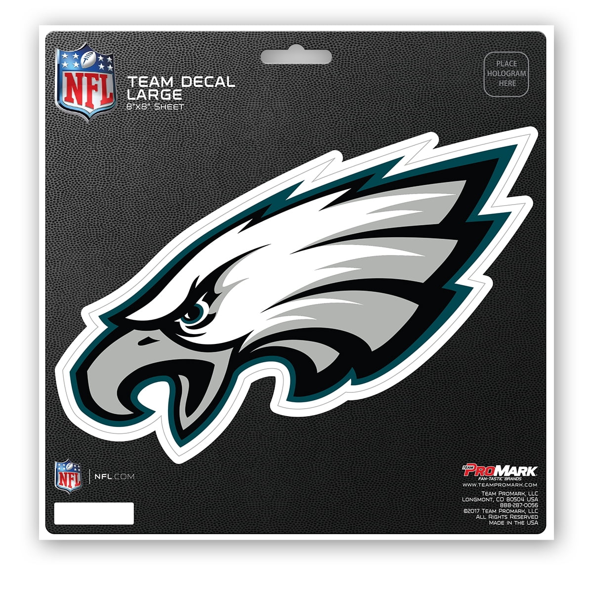 Philadelphia Eagles 8x8 Inch Die Cut Decal - Official NFL Licensed Window Sticker