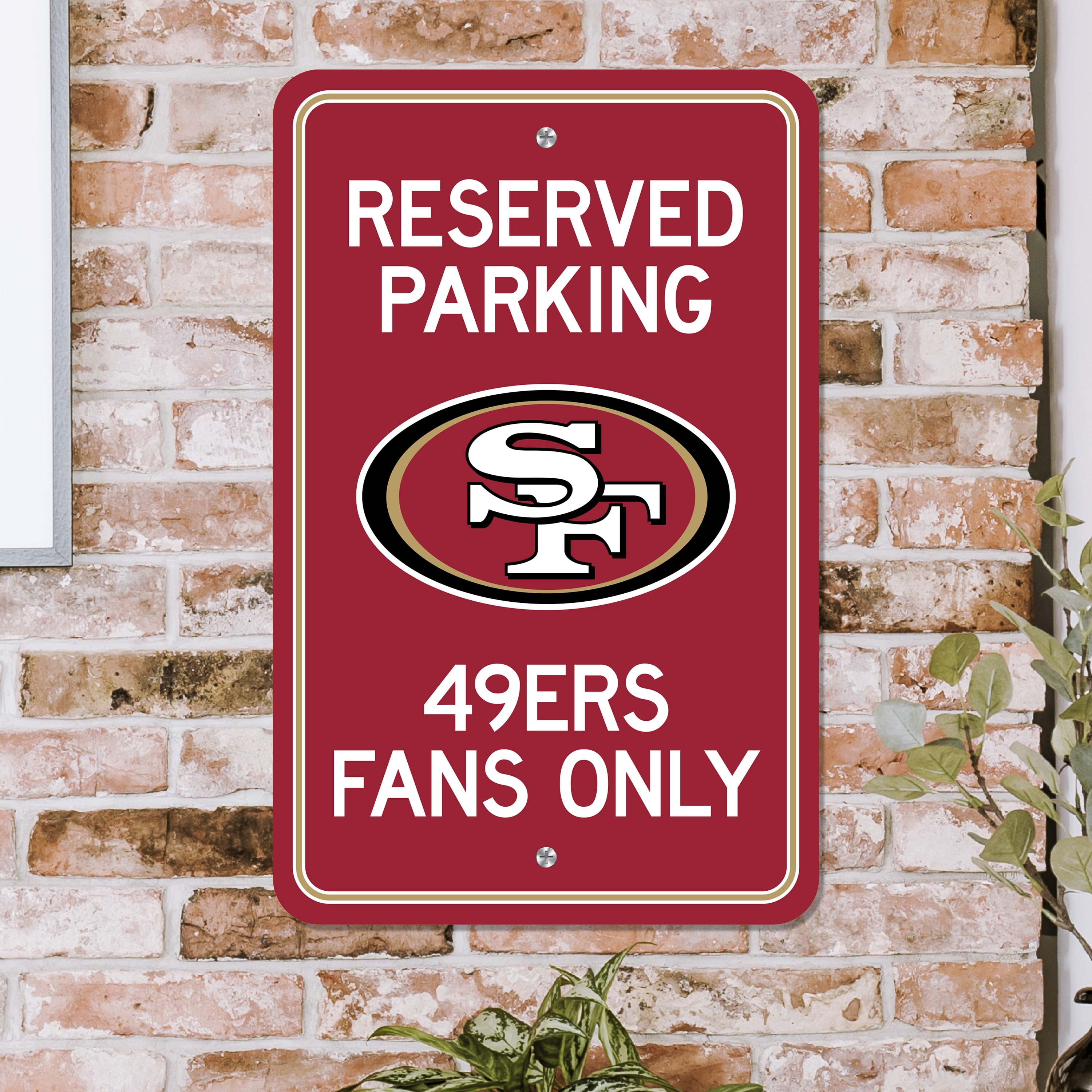 NFL Round Distressed Sign: San Francisco 49ers