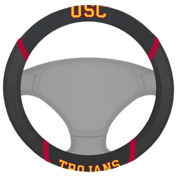 Fanmats USC Southern California Trojans Steering Wheel Cover 15"x15"