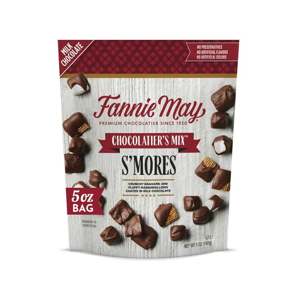 Fannie May, Milk Chocolate Candy, S'mores Snack Mix, 5 oz Bag