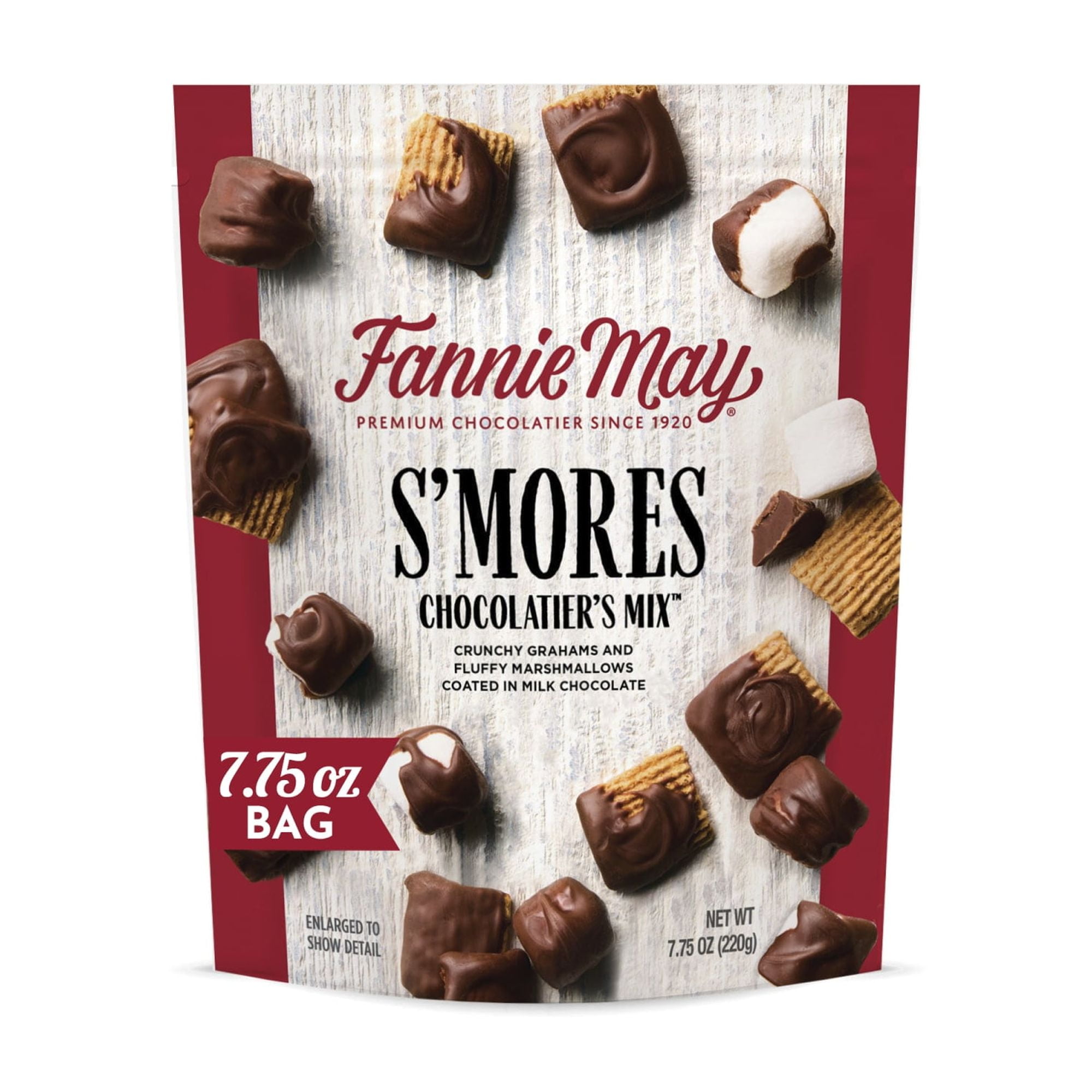 Fannie May, Milk Chocolate Candy, S'mores Snack Mix, 7.75 oz Bag