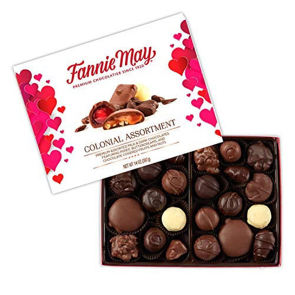 Fannie May Heart Chocolate Box - Assorted Chocolate Selections