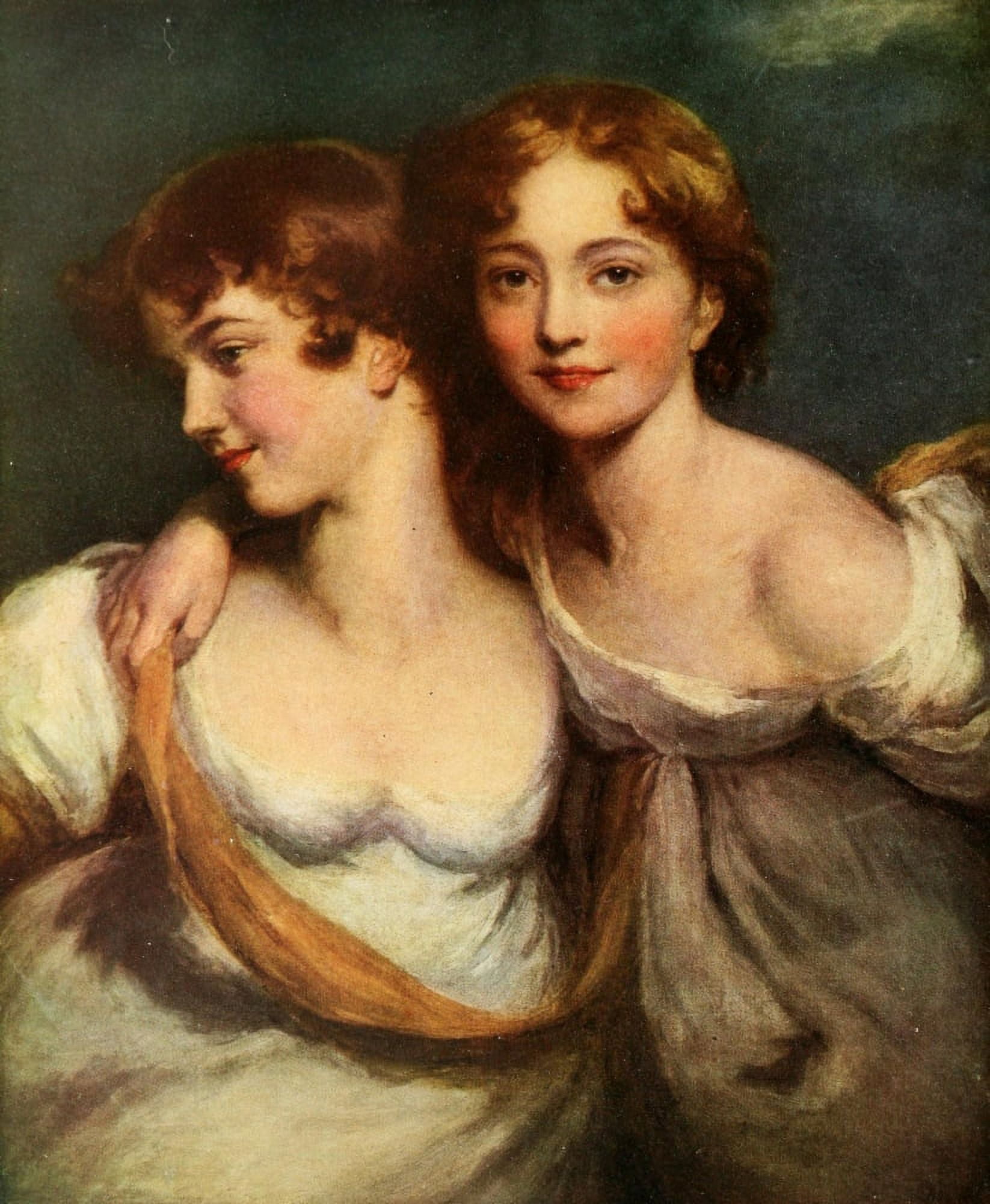 Fanny & Jane Hamond The Connoisseur 47 1917 Canvas Art - Thomas Lawrence (24 x 36)