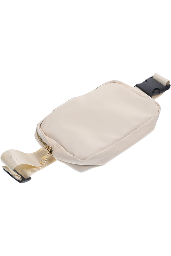 Fanny Pack Adjustable Waist Bag Fashionable Mens Girdle Belt Bridge for Sports Travel White