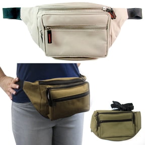 Fanny Pack Adjustable Waist Belt Bag Pouch Travel Sport Hip Purse Olive or Khaki