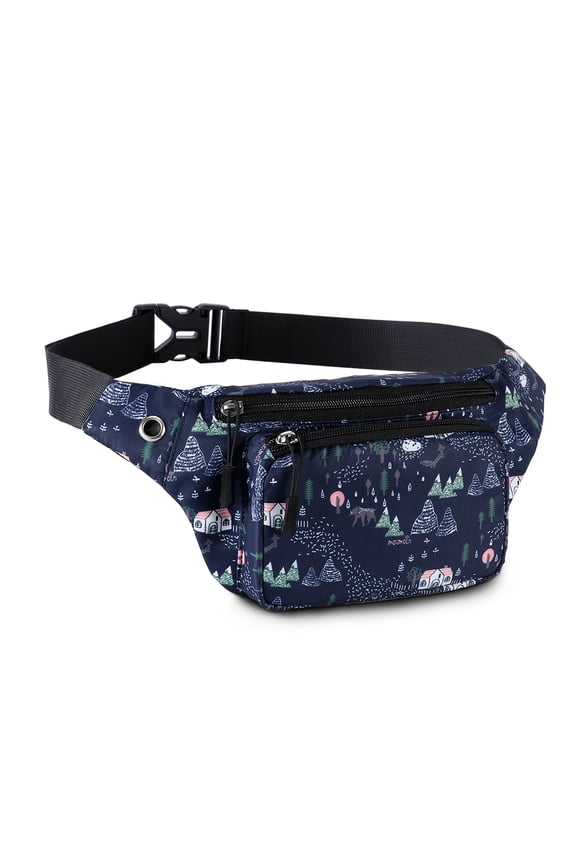 Fanny Pack for Women Men,Crossbody Fanny Pack Water Resistant Sports Waist Bag Pack, Belt Bag for Travel Hiking Running
