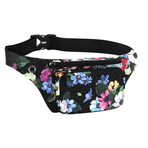 Fanny Pack for Women Men,Crossbody Fanny Pack Water Resistant Sports Waist Bag Pack, Belt Bag for Travel Hiking Running