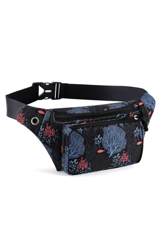 Fanny Pack for Women Men,Crossbody Fanny Pack Water Resistant Sports Waist Bag Pack, Belt Bag for Travel Hiking Running
