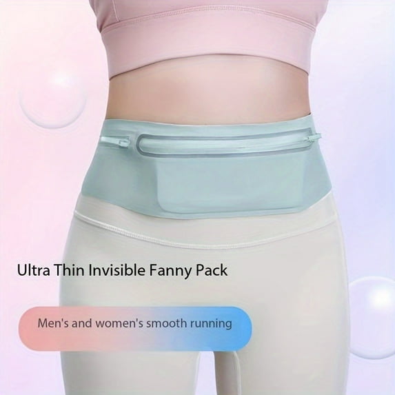 Fanny Pack Crossbody Bags for Women Men Waist Bag Pouch, Waterproof Running Belt Bag Extended Strap Phones Pocket, Slim Waist Pack for Hiking Workouts Travel Dog Walking Hydration Sports Blue