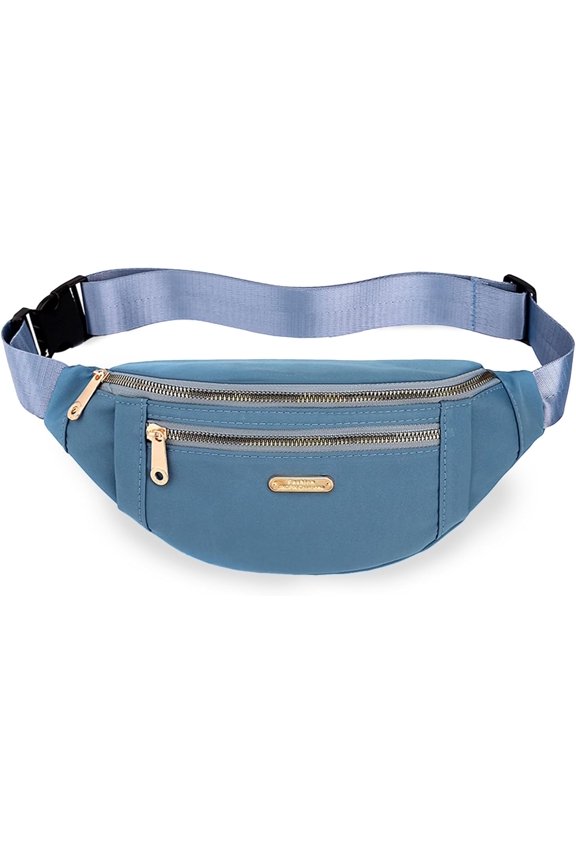 Fanny Pack,Crossbody Bags for Women,Large Capacity Waterproof Wallet with Adjustable Shoulder Strap for Traveling Running Dog Walking Workout(Blue)